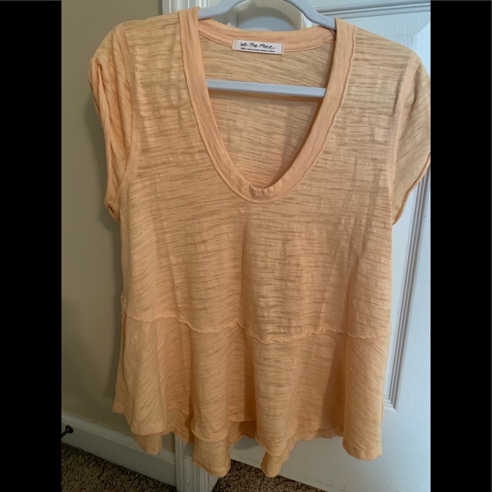 Free People peplum tee size small